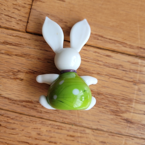 Bunny Rabbit Lapin Glass Figure Gift Easter - Picture 8 of 16
